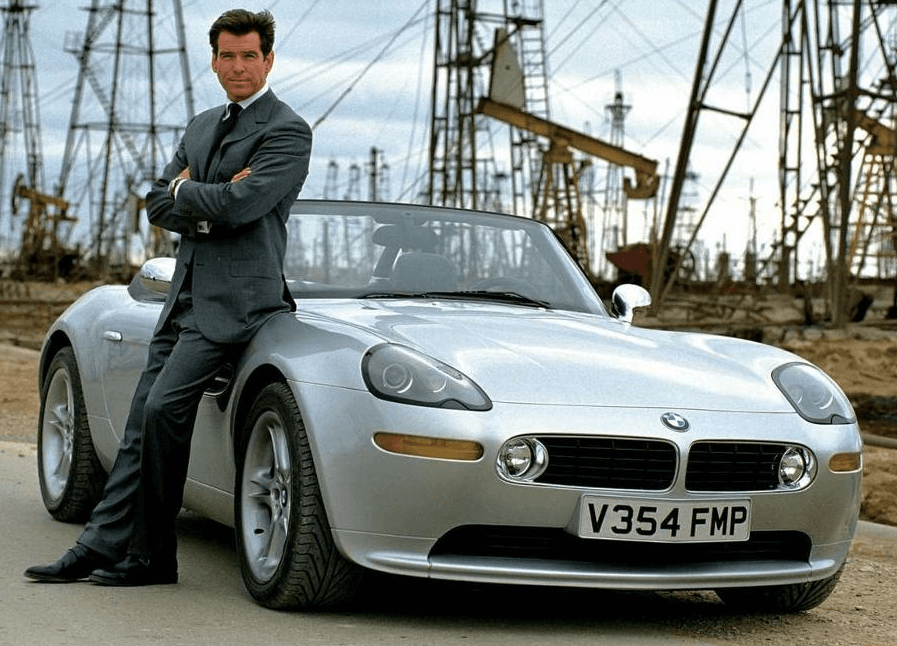Pierce Brosnan as James Bond with BMW Z8